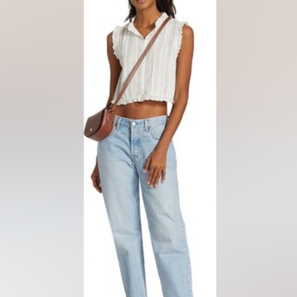 NWT DÔEN Hallie Top in Salt - Picture 2 of 5